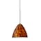 Besa Lighting Mia Cord Pendant, Amber Cloud, Bronze Finish, 1x50W Halogen 1XT-177918-BR - alternate 1